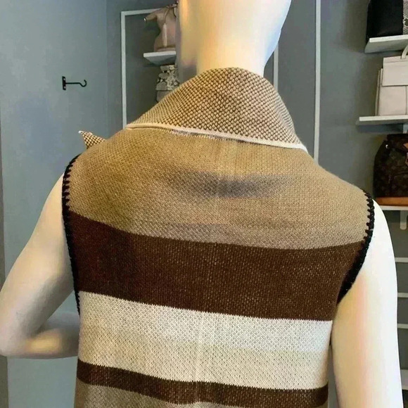 Unbranded Sweater Wrap Women's One Size Blanket Cape Shawl Cape Tan brown. - Picture 6 of 9